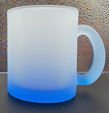 Glastasse matt mit Farbverlauf 300ml