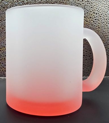 Glastasse matt mit Farbverlauf 300ml
