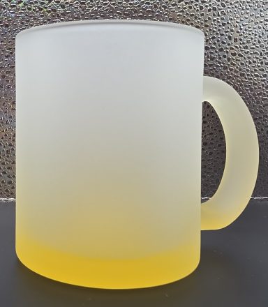 Glastasse matt mit Farbverlauf 300ml